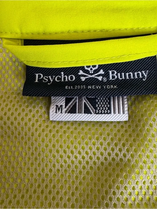 Psycho Bunny Lime Green Lightweight Zip Jacket - medium - Picture 8 of 16